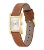 Horloge BOSS BLACK LUCY Dames 1502741 Analoog Behuizing MINERAAL Zilverkleurig Bracelette Leer Bruin Boucle déployante Etanchéiteiten 3BAR