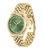 Montre BOSS BLACK GRACEFUL Femme 1502780 Analogue Cadran MINERAL Vert Bracelet Acier Or jaune Etanchéité 3BAR