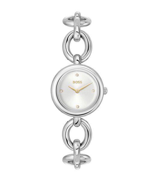 Montre BOSS BLACK LIVE Femme 1502791 Analogue Cadran MINERAL Argenté Bracelet Acier inoxydable Acier Etanchéité 3BAR