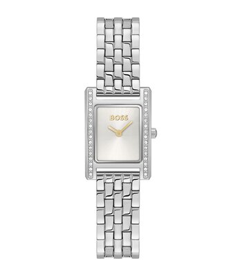 Horloge BOSS BLACK LUCY PRECIOUS Dames 1502816 Analoog Behuizing MINERAAL Zilverkleurig Bracelette Roestvrij staal Staal Etanchéiteiten 3BAR