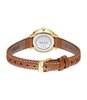 Montre BOSS BLACK LUCIA Femme 1502817 Analogue Cadran MINERAL Argenté Bracelet Cuir Brun Etanchéité 3BAR