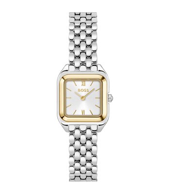 Horloge BOSS BLACK MAE PETITE Dames 1502821 Analoog Behuizing MINERAAL Zilverkleurig Bracelette Roestvrij staal Staal Etanchéiteiten 3BAR