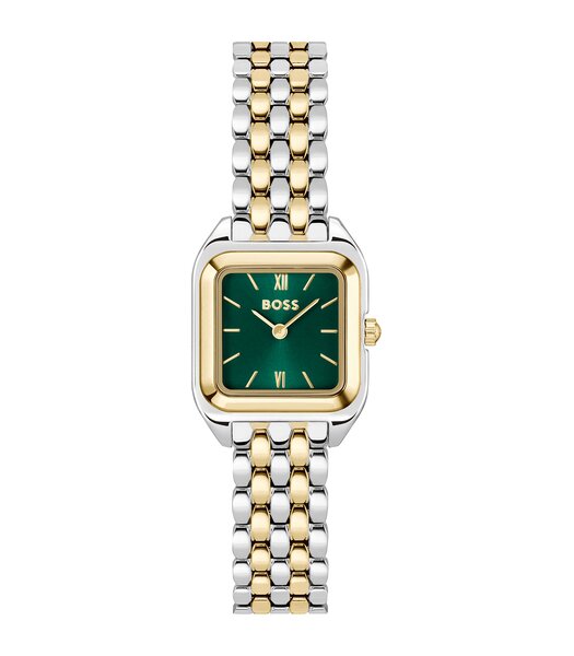 Montre BOSS BLACK MAE PETITE Femme 1502822 Analogue Cadran MINERAL Vert Bracelet Acier inoxydable Acier / or jaune Etanchéité 3BAR