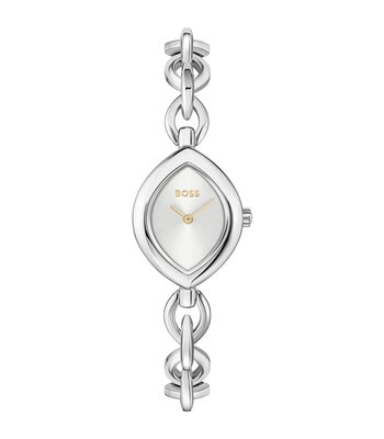 Horloge BOSS BLACK FIORA Dames 1502837 Analoog Behuizing MINERAAL Zilverkleurig Bracelette Roestvrij staal Staal Etanchéiteiten 3BAR