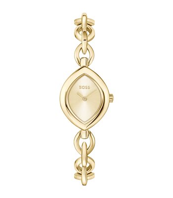 Horloge BOSS BLACK FIORA Dames 1502839 Analoog Behuizing MINERAAL Geelgoud Bracelette Staal Geelgoudkleurig Etanchéiteiten 3BAR