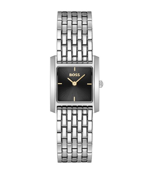 Horloge BOSS BLACK LUCY SCALA Dames 1502844 Analoog Behuizing MINERAAL Zwart Bracelette Roestvrij staal Staal Etanchéiteiten 3BAR