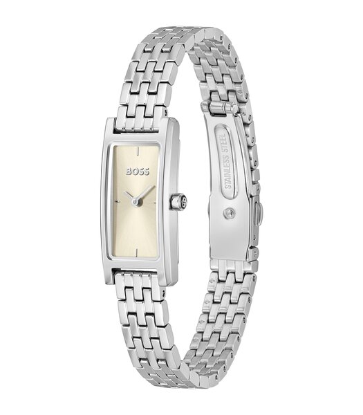 Horloge BOSS BLACK LUCY ALLURE Dames 1502858 Analoog Behuizing Mineraal Beige Bracelette Roestvrij staal Staal Etanchéiteiten 3 ATM