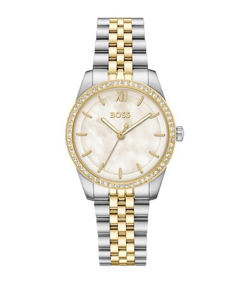 Montre BOSS BLACK GRACEFUL PRECIOUS Femme 1502867 Analogique Cadran Minéral Nacré Bracelet Acier inoxydable Acier Etanchéité 3 ATM