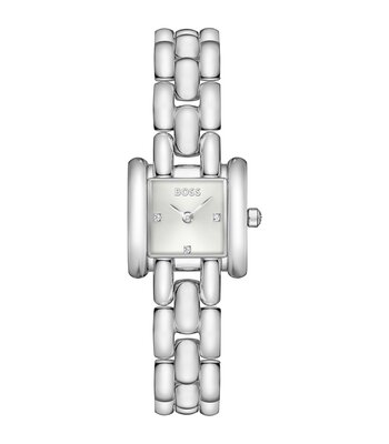 Montre BOSS BLACK VIOLET Femme 1502873 Analogique Cadran Minéral Argenté Bracelet Acier inoxydable Acier Etanchéité 3 ATM