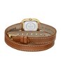 Montre BOSS BLACK MAE PETITE Femme 1502881 Analogique Cadran Minéral Doré Bracelet Cuir Brun Etanchéité 3 ATM