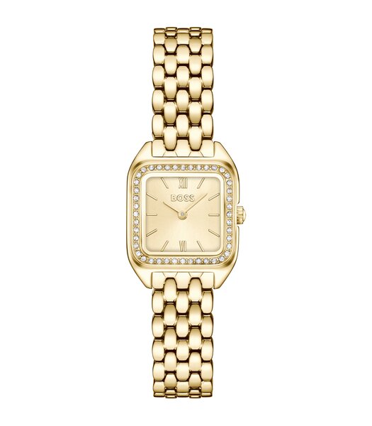 Montre BOSS BLACK MAE PETITE Femme 1502883 Analogique Cadran Minéral Doré Bracelet Acier inoxydable Acier / or jaune Etanchéité 3 ATM