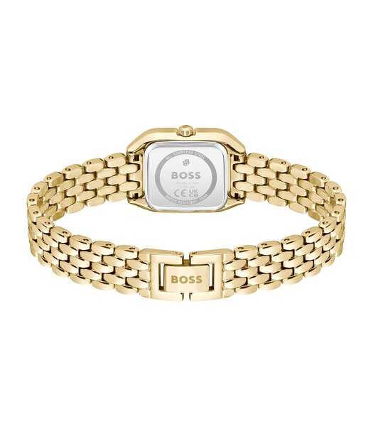 Montre BOSS BLACK MAE PETITE Femme 1502883 Analogique Cadran Minéral Doré Bracelet Acier inoxydable Acier / or jaune Etanchéité 3 ATM