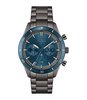 Horloge BOSS BLACK SANTIAGO Heren 1513863 Analoog Behuizing Mineraal Blauw Armband Roestvrij staal Gunmetal Uitklapbare lus Waterdichtheid 5 ATM