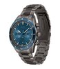 Horloge BOSS BLACK SANTIAGO Heren 1513863 Analoog Behuizing Mineraal Blauw Armband Roestvrij staal Gunmetal Uitklapbare lus Waterdichtheid 5 ATM
