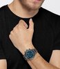 Horloge BOSS BLACK SANTIAGO Heren 1513863 Analoog Behuizing Mineraal Blauw Armband Roestvrij staal Gunmetal Uitklapbare lus Waterdichtheid 5 ATM