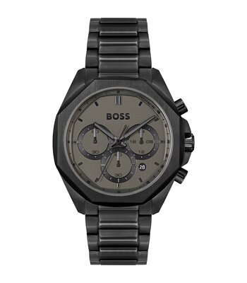 Montre BOSS BLACK CLOUD Homme 1514016 Analogique Cadran Minéral Bleu Bracelet Acier inoxydable Bleu Boucle déployante Etanchéité 5 BAR