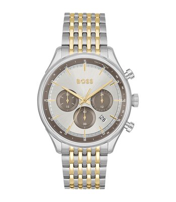 Horloge BOSS BLACK GREGOR Heren 1514053 Analoog Behuizing Mineraal Blauw Bracelette Roestvrij staal Blauw Boucle déployante Etanchéiteiten 5 BAR