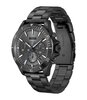 Horloge BOSS BLACK TROPER Heren 1514058 Analoog Behuizing MINERAAL Grijs Bracelette Staal Zwart Boucle déployante Etanchéiteiten 5BAR