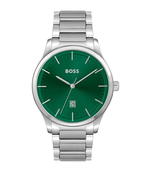 Horloge BOSS BLACK REASON Heren 1514084 Analoog Behuizing Mineraal Blauw Bracelette Roestvrij staal Blauw Boucle déployante Etanchéiteiten 5 BAR
