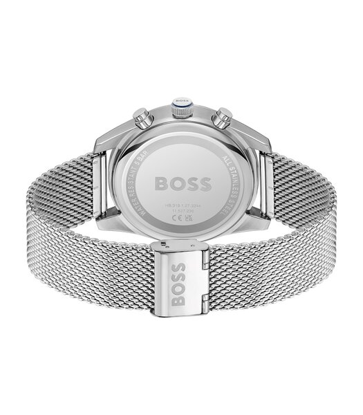 Horloge BOSS BLACK SKYTRAVELLER Heren 1514149 Analoog Behuizing MINERAAL Blauw Bracelette Roestvrij staal Staal Boucle déployante Etanchéiteiten 5BAR