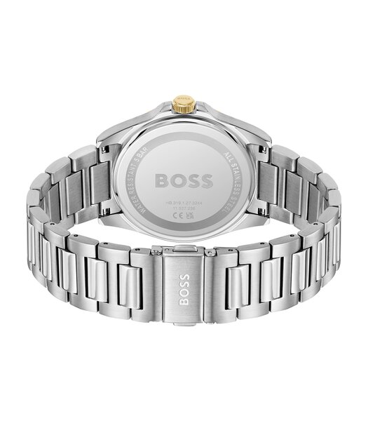 Montre BOSS BLACK STRIKE Homme 1514173 Analogue Cadran MINERAL Vert Bracelet Acier inoxydable Acier Etanchéité 5BAR