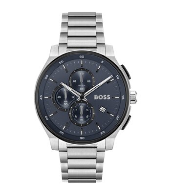 Horloge BOSS BLACK PEAK 2.0 Heren 1514189 Analoog Behuizing MINERAAL Blauw Bracelette Roestvrij staal Staal Etanchéiteiten 5BAR