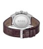Horloge BOSS BLACK SKYTRAVELLER Heren 1514194 Analoog Behuizing MINERAAL Blauw Bracelette Leer Bruin Etanchéiteiten 5BAR
