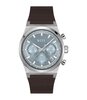 Horloge BOSS BLACK CANDOR CHRONO Heren 1514219 Analoog Behuizing MINERAAL Blauw Bracelette Leer Bruin Etanchéiteiten 5BAR