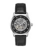 Horloge BOSS BLACK PRINCIPESKELET Heren 1514234 Analoog Behuizing MINERAAL Zwart Armband Leer Zwart Waterdichtheid 5BAR