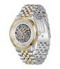 Horloge BOSS BLACK PRINCIPLE SKELETON Heren 1514237 Analoog Behuizing MINERAAL Zilverkleurig Bracelette Roestvrij staal Staal / geelgoudkleurig Etanch