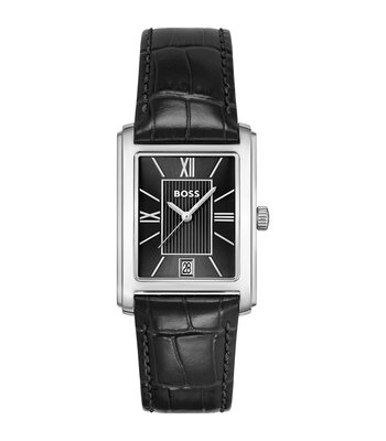 Horloge BOSS BLACK PRINCIPLE DRESS Heren 1514277 Analoog Behuizing MINERAAL Zwart Bracelette Leer Zwart Etanchéiteiten 3BAR