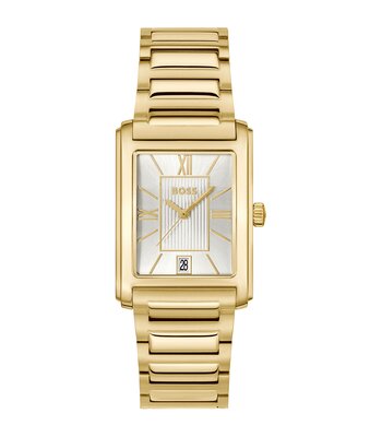 Horloge BOSS BLACK PRINCIPLE DRESS Heren 1514280 Analoog Behuizing MINERAAL Zilverkleurig Bracelette Staal Geelgoudkleurig Etanchéiteiten 3BAR