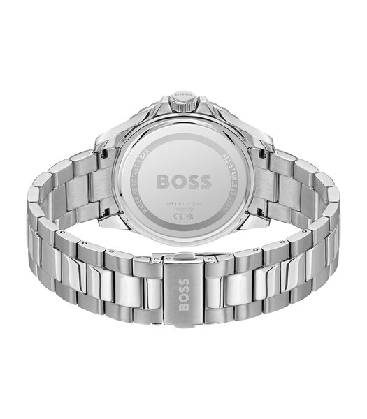 Horloge BOSS BLACK TROPER SPORT Heren 1514295 Analoog Behuizing MINERAAL Zwart Bracelette Roestvrij staal Staal Etanchéiteiten 5BAR
