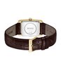 Horloge BOSS BLACK PRINCIPES KLEDING Heren 1514300 Analoog Behuizing MINERAAL Zilverkleurig Armband Leer Bruin Waterdichtheid 3BAR