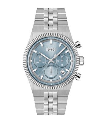 Horloge BOSS BLACK CANDOR PRIME Heren 1514306 Analoog Behuizing MINERAAL Blauw Bracelette Roestvrij staal Staal Etanchéiteiten 5BAR