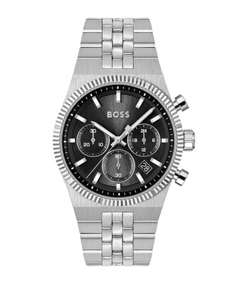 Horloge BOSS BLACK CANDOR PRIME Heren 1514307 Analoog Behuizing MINERAAL Zwart Bracelette Roestvrij staal Staal Etanchéiteiten 5BAR