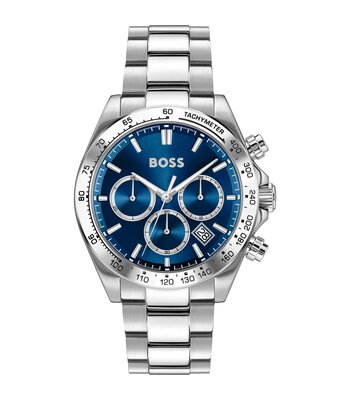 Horloge BOSS BLACK HERO 2.0 Heren 1514315 Analoog Behuizing MINERAAL Blauw Bracelette Roestvrij staal Staal Etanchéiteiten 5BAR