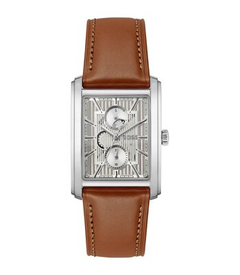 Horloge BOSS BLACK PRINCIPLE DRESS MULTI Heren 1514316 Analoog Behuizing MINERAAL Zilverkleurig Bracelette Leer Bruin Etanchéiteiten 3BAR