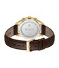 Horloge BOSS BLACK STRATUS Heren 1514327 Analoog Behuizing MINERAAL Zilverkleurig Bracelette Leer Bruin Etanchéiteiten 5BAR