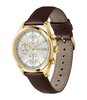 Horloge BOSS BLACK STRATUS Heren 1514327 Analoog Behuizing MINERAAL Zilverkleurig Bracelette Leer Bruin Etanchéiteiten 5BAR