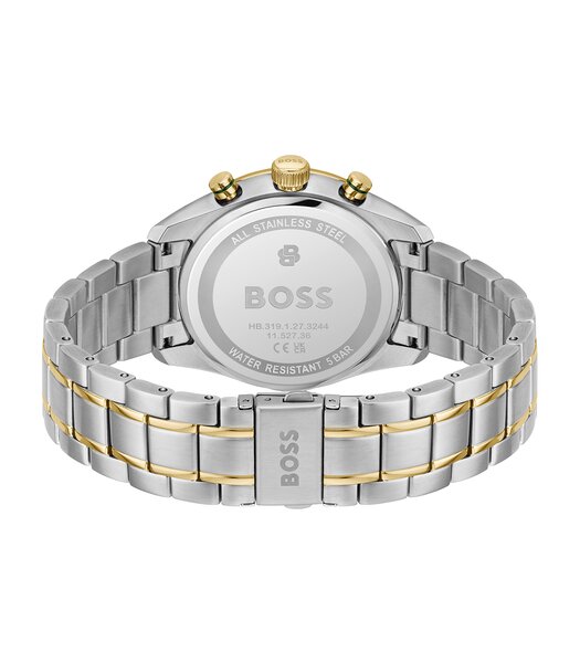 Montre BOSS BLACK GRAND PRIX VITESSE Homme 1514345 Analogique Cadran Minéral Vert Bracelet Acier inoxydable Acier Etanchéité 5 ATM