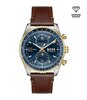 Montre BOSS BLACK SKYTRAVELLER PRO Homme 1514346 Analogique Cadran Saphir Bleu Bracelet Cuir Brun Etanchéité 5 ATM