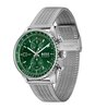 Horloge BOSS BLACK SKYTRAVELLER PRO Heren 1514347 Analoog Behuizing Saffier Groen Bracelette Roestvrij staal Staal Etanchéiteiten 5 ATM