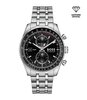 Horloge BOSS BLACK SKYTRAVELLER PRO Heren 1514349 Analoog Behuizing Saffier Zwart Bracelette Roestvrij staal Staal Etanchéiteiten 5 ATM