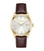 Horloge BOSS BLACK LANGFORD Heren 1514357 Analoog Behuizing Mineraal Zilverkleurig Bracelette Leer Bruin Etanchéiteiten 3 ATM