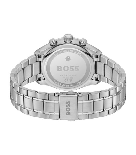 Horloge BOSS BLACK GRAND PRIX TOURING Heren 1514360 Analoog Behuizing Mineraal Blauw Bracelette Roestvrij staal Staal Etanchéiteiten 5 ATM