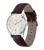 Horloge BOSS BLACK PRINCIPLE PRESTIGE Heren 1514363 Analoog Behuizing Mineraal Zilverkleurig Bracelette Leer Bruin Etanchéiteiten 3 ATM
