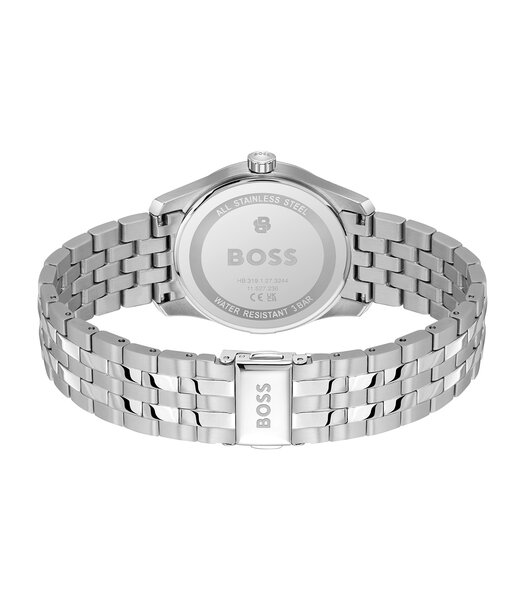 Montre BOSS BLACK PRINCIPLE PRESTIGE Homme 1514365 Analogique Cadran Minéral Vert Bracelet Acier inoxydable Acier Etanchéité 3 ATM