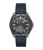 Horloge HUGO VISIT Heren 1530302 Analoog Behuizing Mineraal Zwart Bracelette Milanees Zwart Clip / clasp Etanchéiteiten 5 ATM