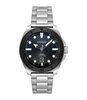 Montre HUGO VISIT Homme 1530305 Analogique Cadran Minéral Noir Bracelet Milanais Noir Clip / clasp Etanchéité 5 ATM